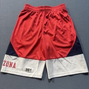 Arizona Training Shorts Boys Sz M Red Pre-Owned Excellent